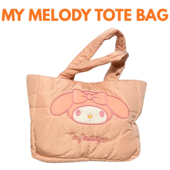 My Melody (From Hello Kitty) New Quilted Tote Bag Filled With Gifts Inside - Picture 1 of 4